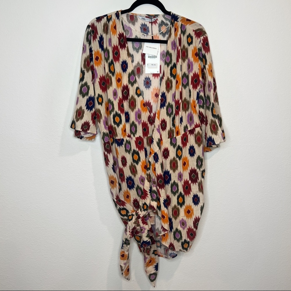 NWT Zara “The Carla Dress” Wrap Dress - Picture 2 of 5